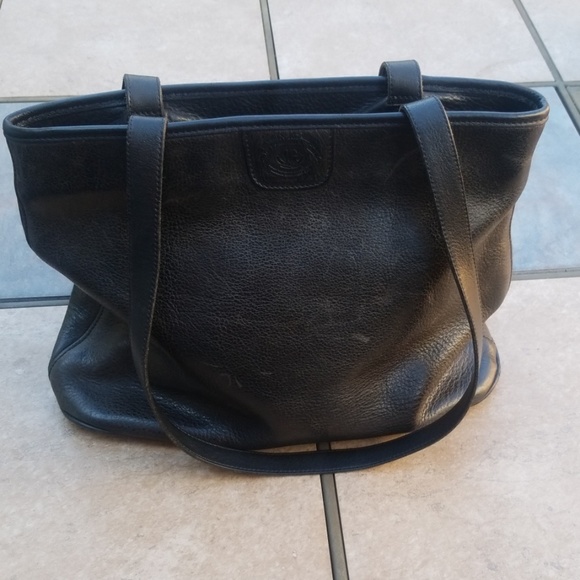 Ghurka Handbags - Ghurka Black Pebbled Leather Shoulder Bag